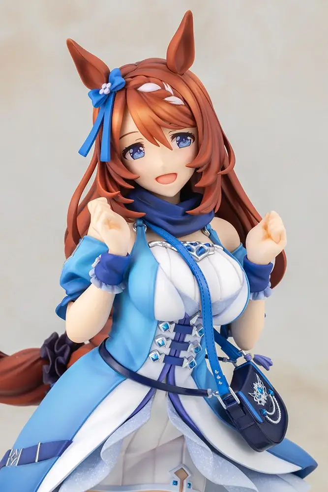 Figurine Super Creek de Uma Musume Pretty Derby par Kotobukiya, scale 1/7 en PVC peint, hauteur 276 mm